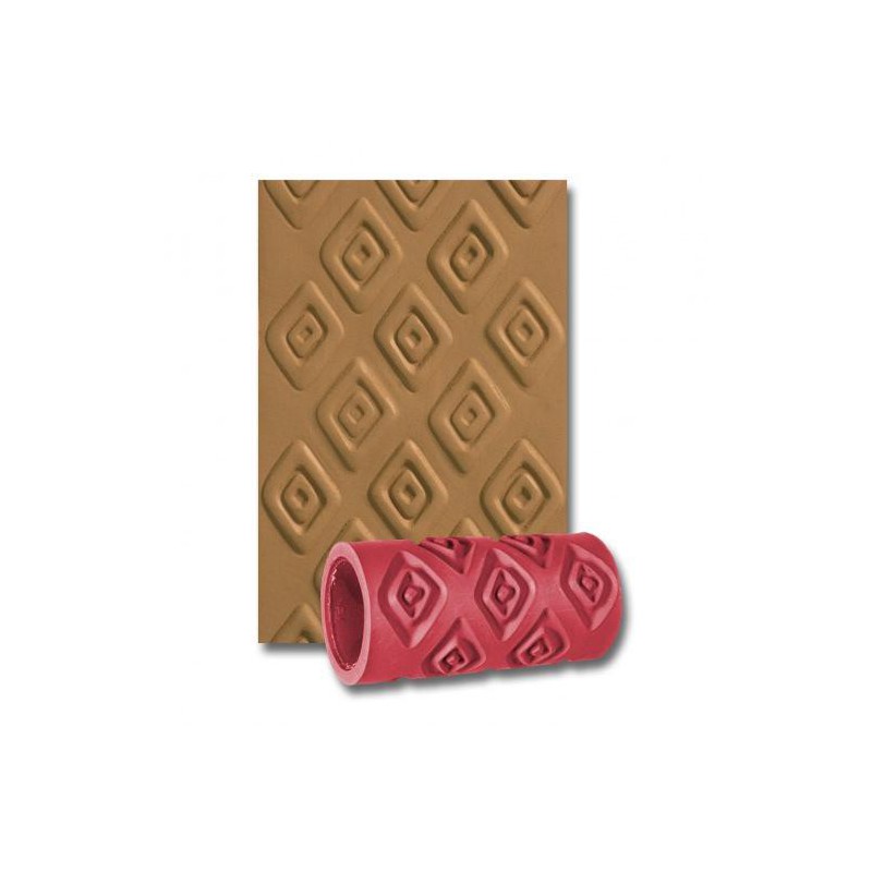 Amaco Dokulu Silikon Merdane ve Aparatı 10cm - Tribal 11235E Amaco Dokulu Silikon Merdane ve Aparatı 10cm - Tribal 11235E