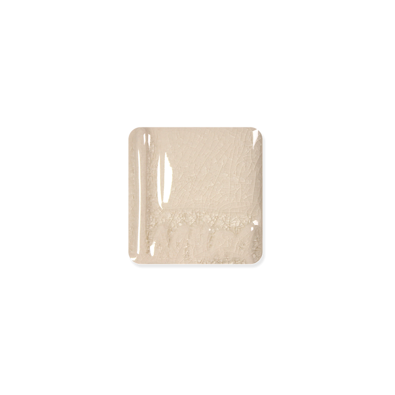 WC-130 Fractal Cream Crackle Glaze 473mL 1200°C (Transparan Çatlak)