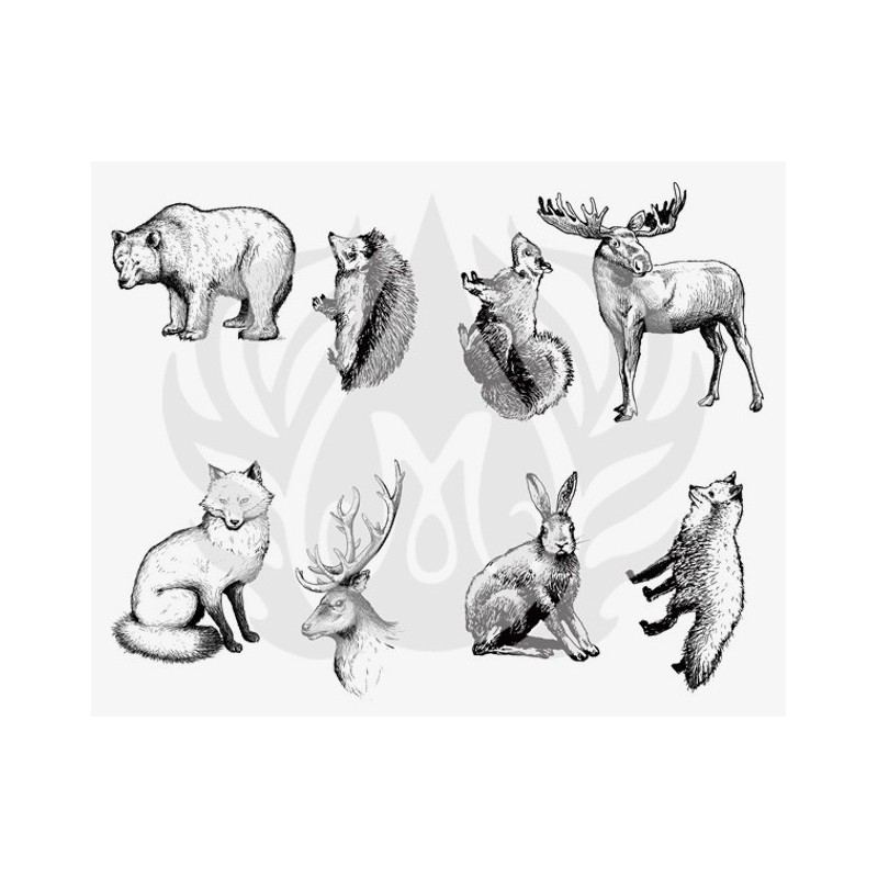 DSS-101 Woodland Animals Mayco Designer Silk Screen - İpek Baskı (Serigrafi) 30x38 cm Orman Hayvanları DSS-101 Woodland Animals Mayco Designer Silk Screen - İpek Baskı (Serigrafi) 30x38 cm Orman Hayvanları