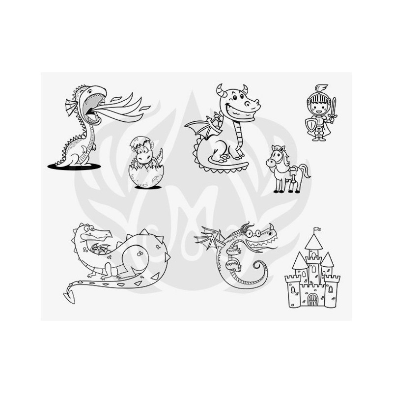 DSS-154 Cute Dragons Mayco Designer Silk Screen - İpek Baskı (Serigrafi) 30x38 cm Anime Ejderhalar DSS-154 Cute Dragons Mayco Designer Silk Screen - İpek Baskı (Serigrafi) 30x38 cm Anime Ejderhalar