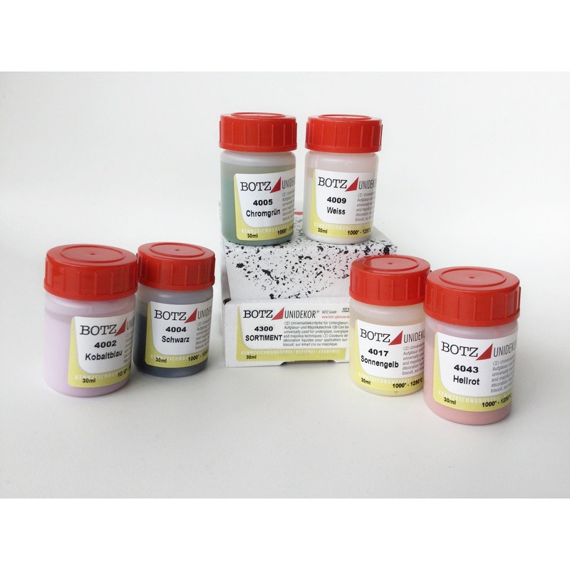 Botz 4300 Unidecor Set 6x30mL (Sıraltı/Sırüstü Set 6 Renk) Botz 4300 Unidecor Set 6x30mL (Sıraltı/Sırüstü Set 6 Renk)