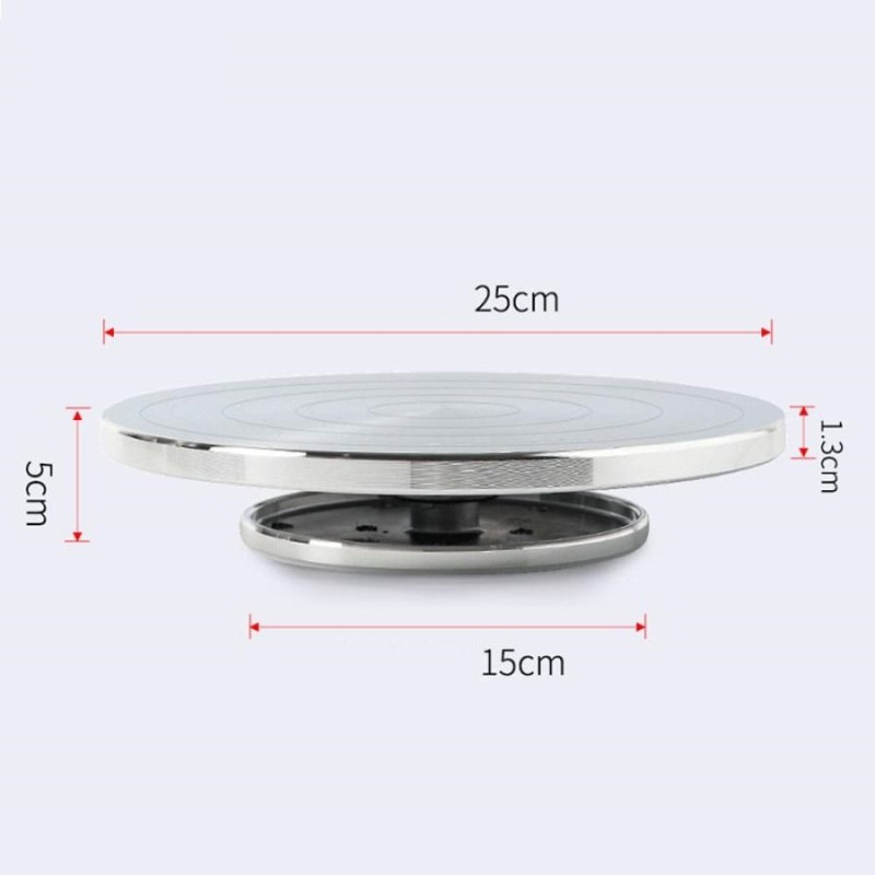 Alüminyum Çift Taraflı Metal Turnet Çap: 25/15cm Y: 5cm Alüminyum Çift Taraflı Metal Turnet Çap: 25/15cm Y: 5cm