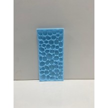Mavi Silikon Desenli Çamur Baskı Kalıbı (Tekli)