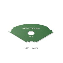 Xiem Tools Edger Rib Kenar Şekillendirme Sistresi (S) Küçük Yeşil-1 ER1S-10509