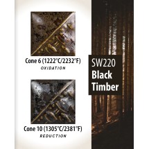 SW-220 Black Timber Mayco Stoneware 1190-1285°C 473mL