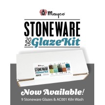 Mayco 2025 Stoneware Seti Yeni 9 Renk ve Fırın Astarı 4oz-118mL