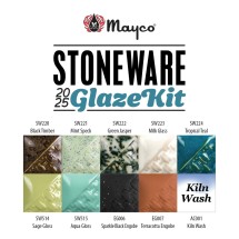 Mayco 2025 Stoneware Seti Yeni 9 Renk ve Fırın Astarı 4oz-118mL