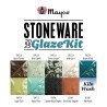 Mayco 2025 Stoneware Seti Yeni 9 Renk ve Fırın Astarı 4oz-118mL