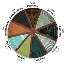 Mayco 2025 Stoneware Seti Yeni 9 Renk ve Fırın Astarı 4oz-118mL