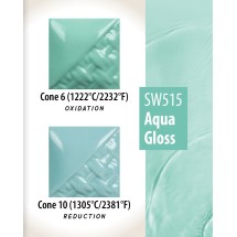 SW-515 Aqua Gloss Mayco Stoneware 1190-1285°C 473mL