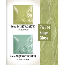 SW-514 Sage Gloss Mayco Stoneware 1190-1285°C 473mL