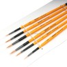 Turuncu Yuvarlak Fırça Seti 6 Parça WN-6O-A