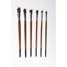 6 lı Düz ve Yan Kesik Fırça Setleri