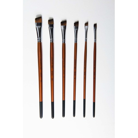 6 lı Düz ve Yan Kesik Fırça Setleri