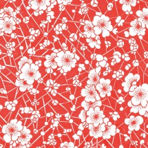 Sır Altı Dekal Cherry Flower 3 ( Kiraz Çiçekleri 3) D-46 (23x16cm)
