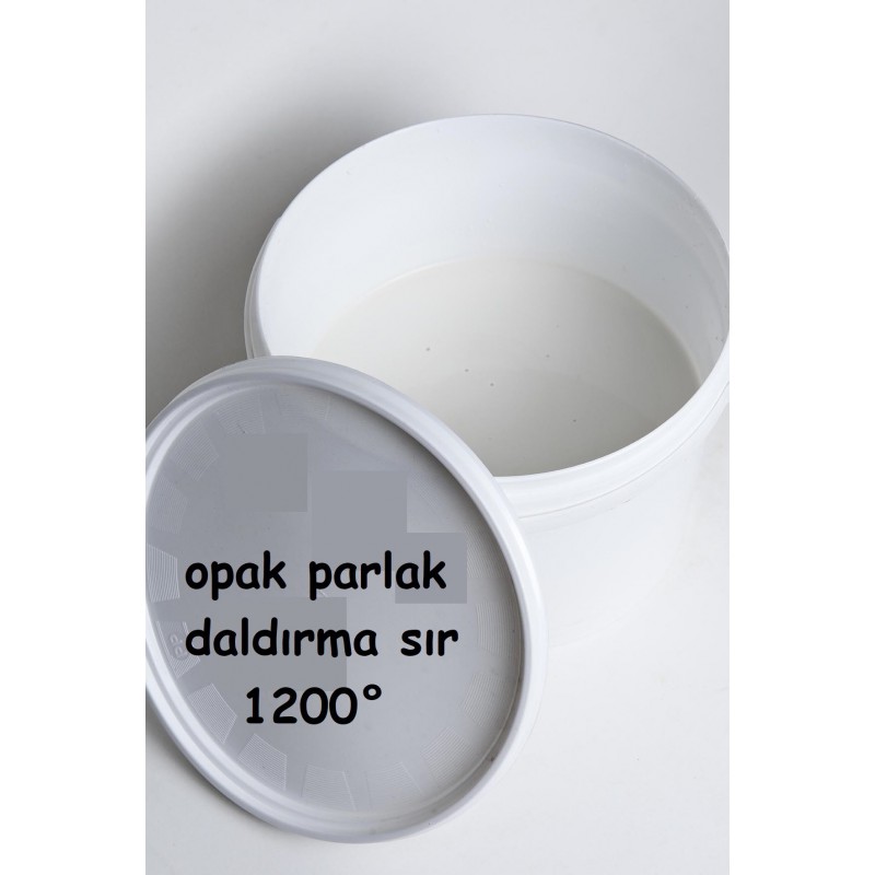 OPK-1200 Beyaz (Opak) Parlak 1200° - Endüstriyel Daldırma Stoneware ve Porselen Sırı