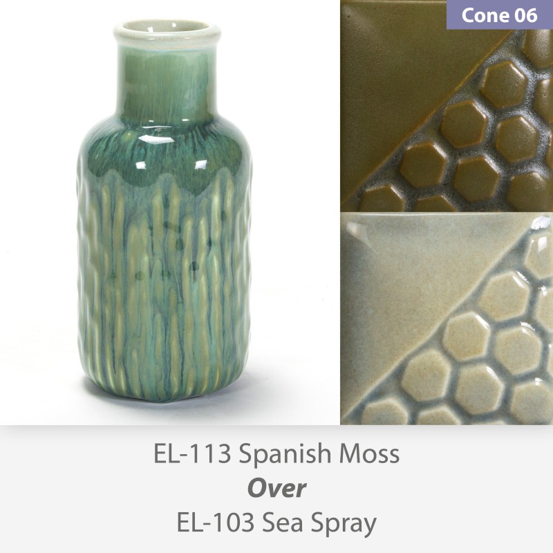 EL103 Sea Spray Mayco Element Artistik Sır 1000 1220°C