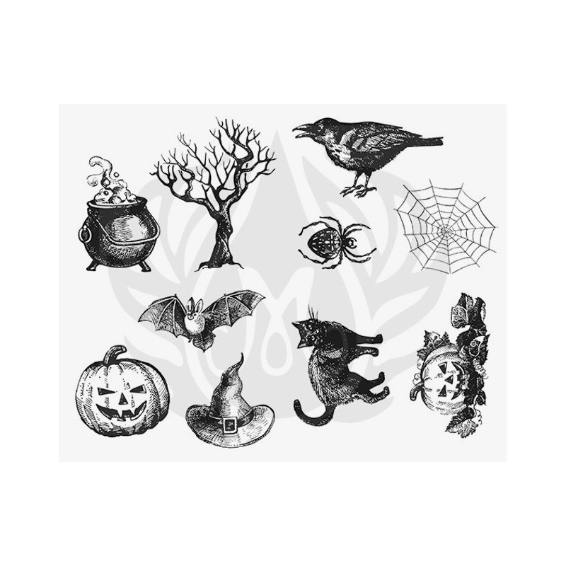 DSS-118 Halloween Mayco Designer Silk Screen - İpek Baskı (Serigrafi) 30x38 cm Cadılar Bayramı