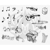 DSS-124 Music Mayco Designer Silk Screen - İpek Baskı (Serigrafi) 30x38 cm Müzik DSS-124 Music Mayco Designer Silk Screen - İpek Baskı (Serigrafi) 30x38 cm Müzik